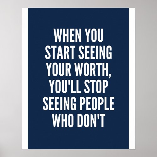 See Your Worth _ Motivational Poster