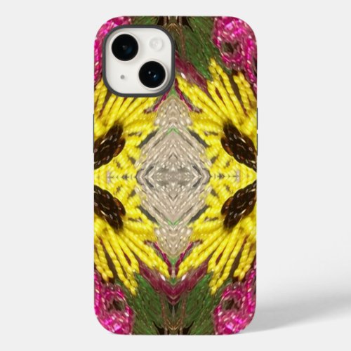 Seed Beading Floral Arrangement Pattern Abstract  Case_Mate iPhone 14 Case