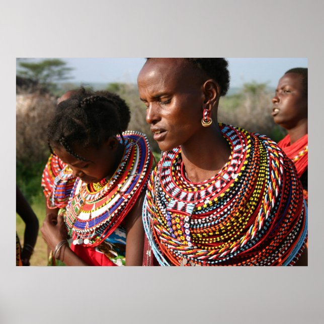 Seed Beads Jewellery from the Massai in Kenya Poster (Front)