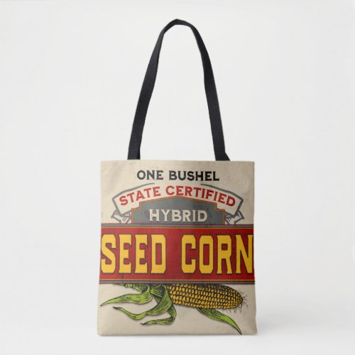 Seed Corn Feed Sack Vintage Style Farmhouse Style2 Tote Bag