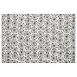 Seed Heads - Black on White Fabric