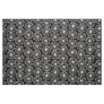 Seed Heads - White on Black Fabric