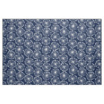 Seed Heads - White on Dark Blue Indigo 001744 Fabric