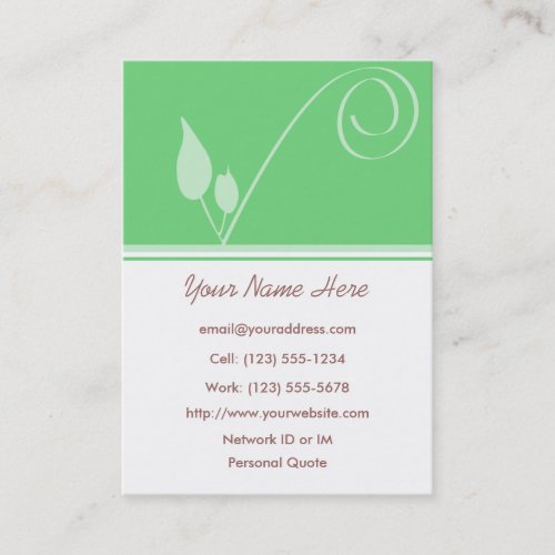 Seed Of Inspiration Profile Business Card