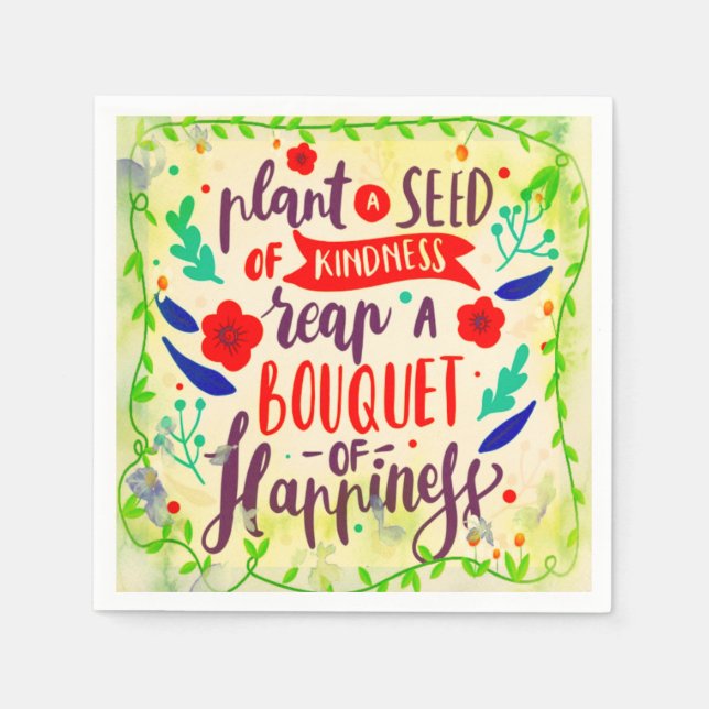 Seed of kindness napkins (Front)