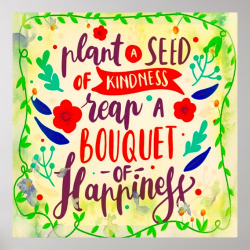 Seed of kindness poster