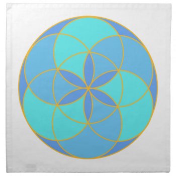 Seed Of Life Angel 11 Cloth Napkin by AngelsMadeSimple at Zazzle