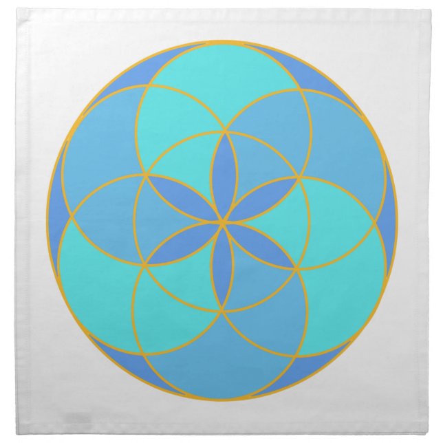 Seed of Life Angel 11 Cloth Napkin (Front)
