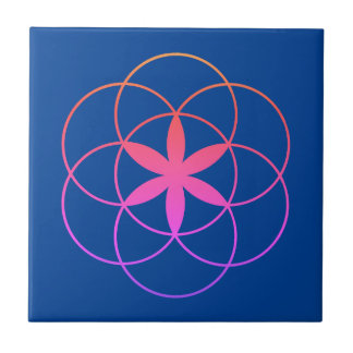 Seed of Life Ceramic Tile