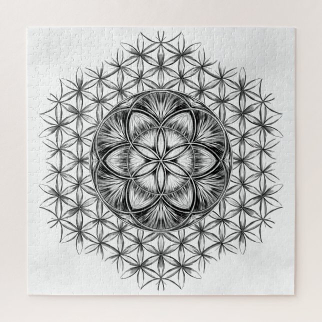 Seed of life Drawing Jigsaw Puzzle (Vertical)