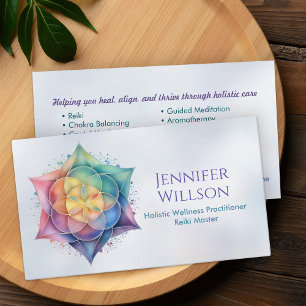 Seed of life in Lotus Flower Business Card