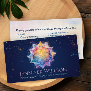 Seed of life in Lotus Flower Business Card