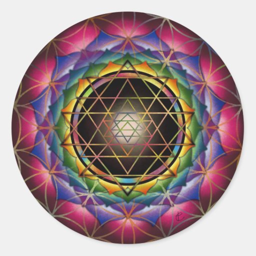 Seed of Life Mandala Stickers | Zazzle