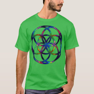 Seed of Life Sacred Geometry Fractal T-Shirt