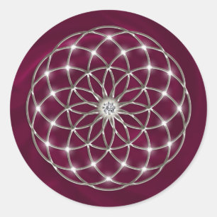 Seed of life - Tube Torus - Flower of life Classic Round Sticker
