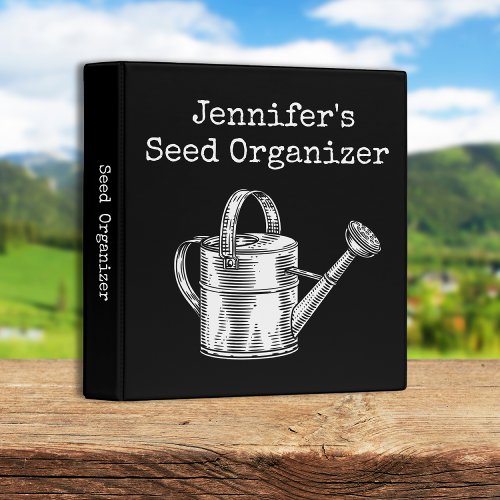 Seed Organizing Garden 3 Ring Binder