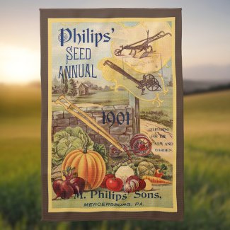 Seed Packet Catalog Vegetable Farm Brown Vintage