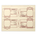 Seed Packet coral brown DYI Notepad