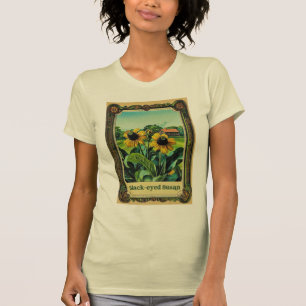 Seed packet design black eyed susan T-Shirt