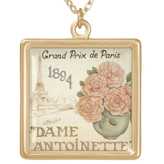 Seed Packet Gold Plated Necklace (Front)