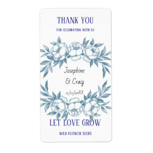 Seed Packet Labels Wedding Favors