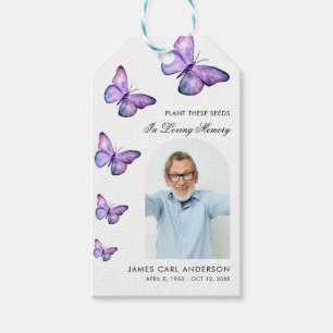 Seed Packet Memorial In Loving Memory Butterfly Gift Tags