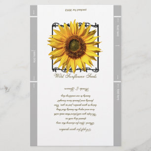 Seed Packet Template Wedding Favor