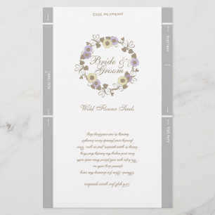 Seed Packet Template Wedding Favor