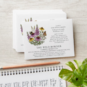 Seed Packets Gardener Giveaway Idea White Envelope