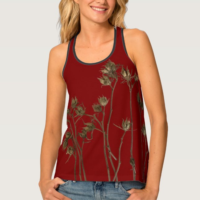 Seed Pods on a Tank Top (Front)