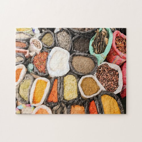 Seed  Spice Sacs Spice Market Ecuador Jigsaw Puzzle