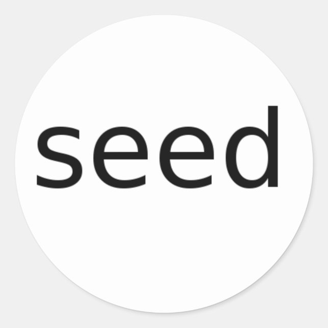 Seed Sticker (Front)