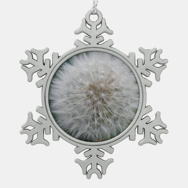 Seeding Dandelion Flower Ball Ornament (Front)
