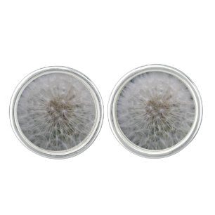 Seeding Dandelion Flower Cufflinks