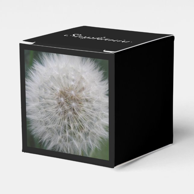 Seeding Dandelion Flower Custom Favor Box (Front Side)