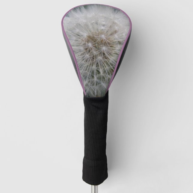 Seeding Dandelion Flower Golf Driver Cover (Front)