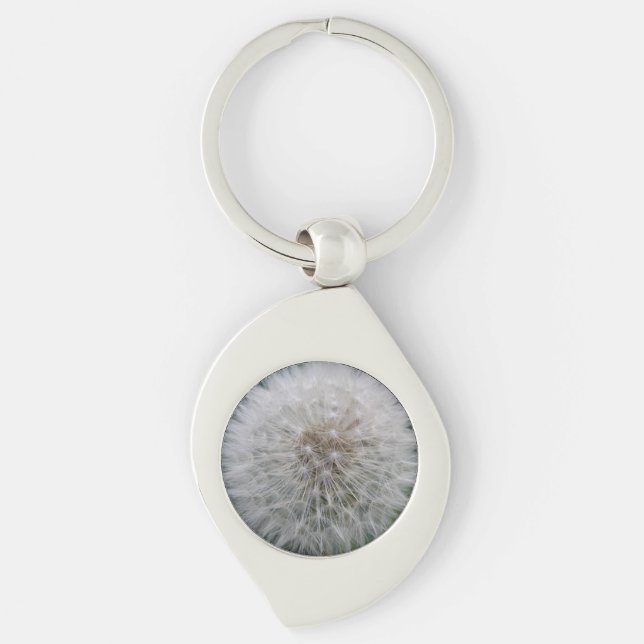 Seeding Dandelion Flower Keychain (Front)
