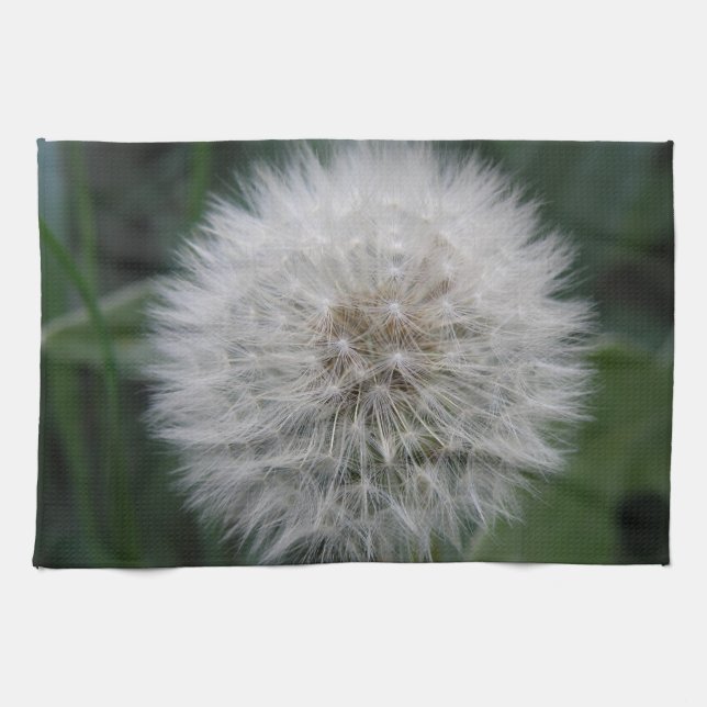Seeding Dandelion Flower Kitchen Towel (Horizontal)