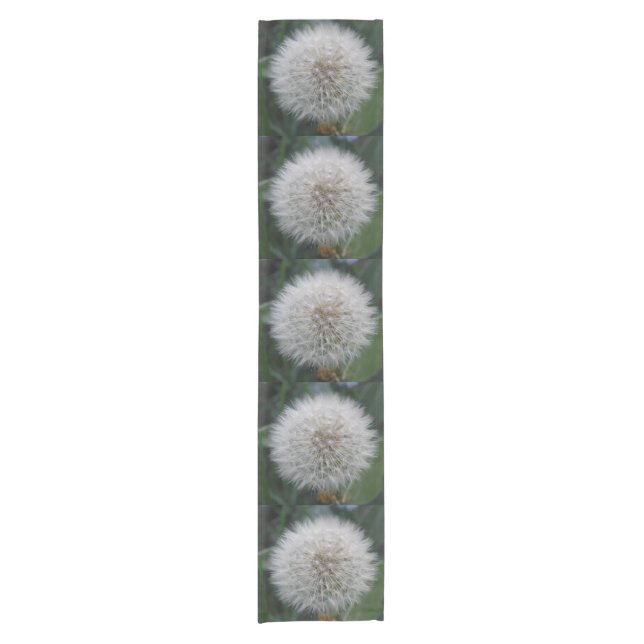 Seeding Dandelion Flower Table Runner (Front)