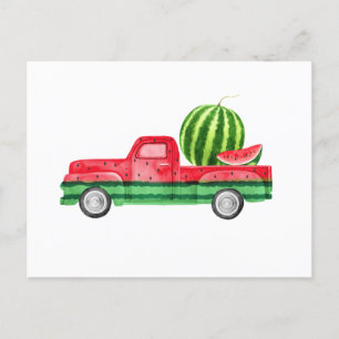 Seedless Watermelon Fruit Invitation Postcard