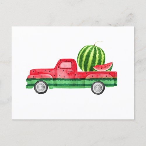Seedless Watermelon Fruit Invitation Postcard