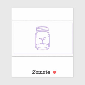 Seedling in a Jar Decal (Violet Vinyl)