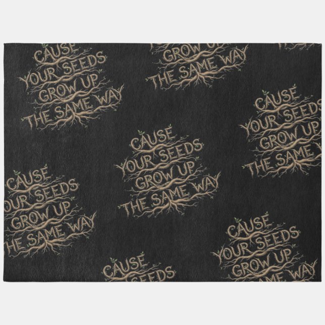 Seeds Grow Up the Same Way Outdoor Rug (Front)