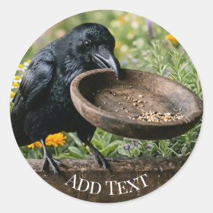 Seeds in Garden Raven Stickers