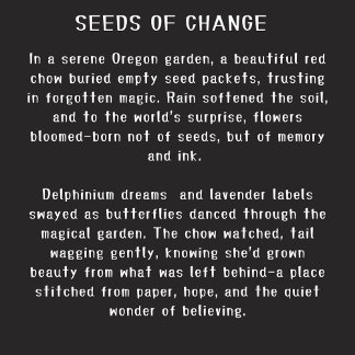 SEEDS OF CHANGE  red chow  Throw Pillow