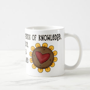 *Seeds of Knowledge Cute Teacher Quote with Flower Coffee Mug