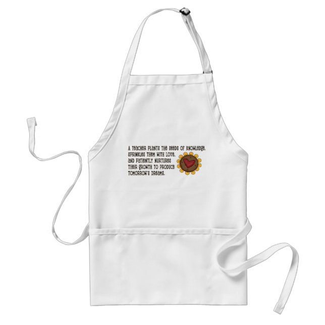 Seeds of Knowledge Teacher Adult Apron (Front)