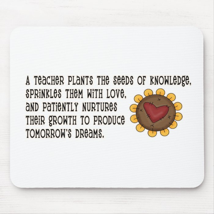 Seeds of Knowledge Teacher Mouse Mat