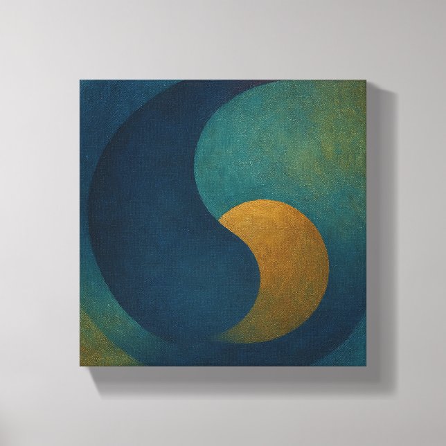 "Seeds of Stillness" Abstract Canvas Print (Front)