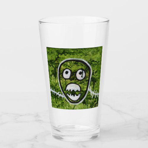Seedy Pete Skull Odd Whimsical Monster Art Quirky Glass